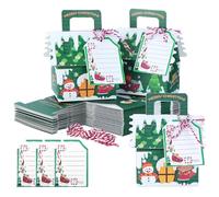 TsunNee 30PCS Christmas Party Gift Boxes, Christmas Paper Candy Boxes, Novelty Gift Packaging Decor for Christmas Party Advent Calendar DIY