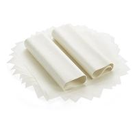 TsunNee Food Wrapping Paper, Waterproof Wax Paper, Oilproof Cake Wrappers, Gift Wrapping Paper for Crafting Cheese Nougat Chocolate, 9.8 x 8.6inches (White Alphabet Model)