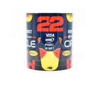 Tsunoda #22 2025 Mug - Formula Racing Car - Red Blue Carbon Fiber - Race - Yuki - Max - Gifts Ideas - One - Art - Bull - Coffee Tea Cup - Fans - Merch - RB - Team - Grand Prix - Motorsport