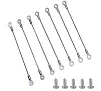 Tsurpcao Stainless Steel Cabinet Door Restraint, 10pcs Protector Hinge Limiter, 6 Inch Restraint Cable