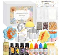 TSVATE Bath Bomb Making Kit-DIY Bath Bomb Kit for Women, Make Your Own Shower Bombs with Bath Bomb Press, Spa Craft Kits Christmas Bath & Bathing Making Supplies Gifts for Women Girls Kids
