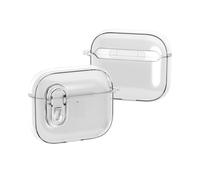 TSVSXS Clear Case Compatible with AirPods 4 with Active Noise Cancellation with Keychain, Secure Lock Protective Case for Man Woman Compatible with AirPods 4