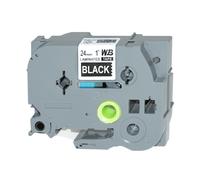 TSW Compatible Brother TZE355 White on Black Label Tape 24mm 8m