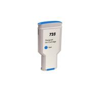 TSW Compatible HP F9K17A 728 Cyan Ink Tank Cartridge 300ml Page Yield