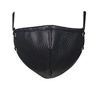 TSWRK Men Women's Half Face Motorcycle Biker Leather Mask, Anti-Dust Wind Protector Sport Mask Halloween Costume