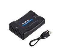 Tsynapter 1080P SCART to Multimedia Interfaces Converter Adapter Include USB Power Wire for Connecting Old Devices to Newer HDTVs Analog to Digital Converter