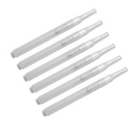 Tsynapter 6Pcs Empty Paint Pen Refillable Empty Brush Pen Marker for Writing Journaling Note Taking Card Making Soft Grip