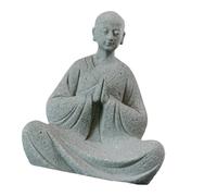 Tsynapter Aquarium Decors Ornament Fish Tanks Decoration Resin Monk Figurines Buddhas Statue Sculptures Home Decorations Gift Praying Monk Statue