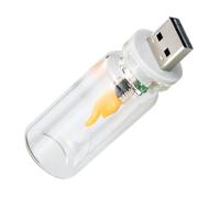 Tsynapter Sustainable Flameless LED Artificial USB Powered Safe ABS Design for Surrounding Mood Lighting Camping Surrounding Lighting
