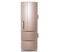 Tsynapter USB Fridge Drink Cooler Fridge Beverage Drink Cans Warmer Compact Small Refrigerator for Dormitory Car Boat Home Beverage Refrigerators Door