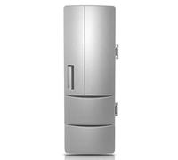 Tsynapter USB Fridge Drink Cooler Fridge Beverage Drink Cans Warmer Compact Small Refrigerator for Dormitory Car Boat Home Beverage Refrigerators Door