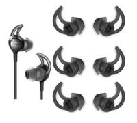 TSZYYM for Bose Soundsport Earbuds Replacement Tips (L 3 Pairs Black) Washable and Reusable Silicone for Bose Sound Sport Earbuds Replacement Tips for Bose QC20/QC30 Ear Buds Replacements