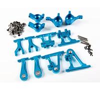 TT-02 CNC Aluminum Front Rear Arms/Front Rear Hub Carrier Set for 1/10 RC Car Tamiya TT02 (Blue)