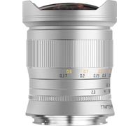 TT Artisan Fisheye Lens 11mm f 2.8 Full Format Metal Bodied Ultra Wide Angle Lens with Canon RF Mount - Silver