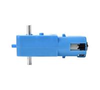 TT deceleration electronic starter DC6V intelligent four-wheel drive robot single-axis dual-axis metal gear blue DC electronic starter dc electronic starter MQXFCZUX(Double output shaft)