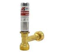 TT FLEX Stainless Steel Water Hammer Arrestor 3/4 Inch Swivel FHT x 3/4 Inch MHT for Washing Machine and Garden Hose Water Pipe