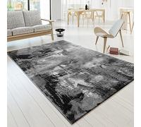 TT Home Area Rugs Livingroom Short Pile Large Rug Bedroom Modern Abstract Pattern Colourful, colour:Grey, Size:160x230 cm