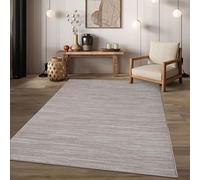 TT Home Indoor & Outdoor Rug Weatherproof Terrace Balcony Dining Room Modern Boho Design Scandinavian Mottled Unicoloured, colour:Light Cream Beige, Size:240x340 cm