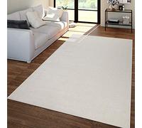 TT Home Large Rug Short-Pile Monochrome Design Modern And Timeless, colour: Cream, Size:200x280 cm