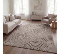 TT Home Living Room Rug Bedroom High Pile Easy Care Soft Washable Uni Modern Des