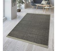 TT Home Low Pile Natural Rug Handcrafted Unicoloured Modern Grey, Size:60x110 cm