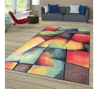 TT Home Low Pile Rug Area Rug Livingroom Carpet Modern Square Mottled 3D Colourful, colour:Green Blue Orange, Size:240x330 cm