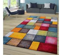 TT Home Low Pile Rug Area Rug Livingroom Carpet Modern Square Mottled 3D Colourful, colour:Multicolor, Size:200x290 cm