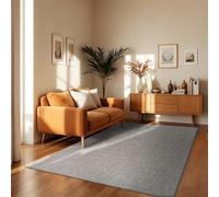 TT Home Rug For Outdoor Kitchen Rug Garden Monochrome Design Modern, colour:Grey, Size:300x400 cm