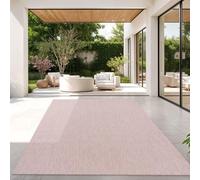 TT Home Rug For Outdoor Kitchen Rug Garden Monochrome Design Modern, colour: Pink, Size:140x200 cm