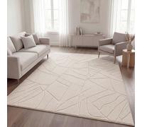 TT Home Rug Living Room Shaggy Boho Scandinavian Abstract Unicoloured Washable S