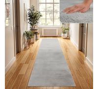 TT Home Thick Rug Large Rug Livingroom Soft Unicoloured Modern, colour: Grey, Size:60x90 cm