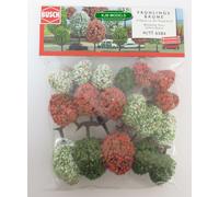 Busch 6584 N/TT Model Trees – 18 Assorted Fruit Trees 40–70 mm