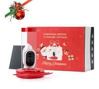 TT Nature Hummingbird Feeder with Camera Solar Powered, AI Identify Cloud Storage Instant Notification, CCPA Data Protection, Outdoor Hanging, Christmas Limited Edition