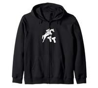 TT show jumping rider and rider Zip Hoodie