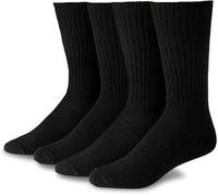TT ThreadTrade Men’s Heavy Duty full cushioned Crew Socks, Sports Socks for Men, Moisture Wicking,Breathable, Work Running Walking,10 Pairs, (UK, Numeric, 6, 11, Regular, Regular, Black)
