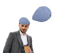 TT ThreadTrade Men’s Summer Flat Cap, Classic Style, Lightweight & Breathable, 100% Cotton, Driving Newsboy Bakerboy Golf Hat, One Size (UK, Alpha, One Size, MHT6P- 25)