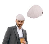 TT ThreadTrade Men’s Summer Flat Cap, Classic Style, Lightweight & Breathable, 100% Cotton, Driving Newsboy Bakerboy Golf Hat, One Size (UK, Alpha, One Size, MHT6P- 17)