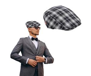 TT ThreadTrade Men’s Summer Flat Cap, Classic Style, Lightweight & Breathable, Elegant Design, Secure Fit, 100% Cotton, Perfect for Everyday Wear, One Size, (UK, Alpha, One Size, MHT-2)