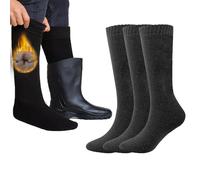 TT ThreadTrade Men & Women Welly Liner Thermal Wellington Socks, Boot Socks, Full-Calf Length, MultiFunction Socks,Comfort and Breathable,3 Pairs, (UK, Numeric, 4, 7, Regular, Regular, Black)