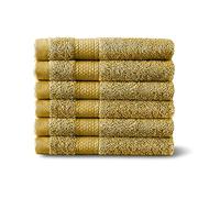 TT ThreadTrade Premium, 6 Pack, Hand Towels Soft and Absorbent 100% Egyptian Combed Cotton Towel Set for Bathroom, Spa, Gym & Guests 40x 70 cm 500 GSM (Beige)