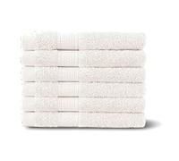 TT ThreadTrade Premium, 6 Pack, Hand Towels Soft and Absorbent 100% Egyptian Combed Cotton Towel Set for Bathroom, Spa, Gym & Guests 40x 70 cm 500 GSM (Cream)