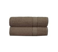TT ThreadTrade Premium Bath Towels, Sheet, Soft and Absorbent, Super Soft Hotel Quality Towel, Quick And Efficient, 100% Egyptian Cotton Bath Towels, 80 x 140 cm, 500 GSM, (2, Brown)