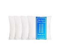 TT ThreadTrade Square Soft Cushion Pads Insert, Cushion Pads Insert Inner Fillers, Non-Allergenic Sofa Cushion Pad, Fluffy White Cushion, Decorative Square Pillow, Durable, (4, 18 x 18 (45 x 45 cm))