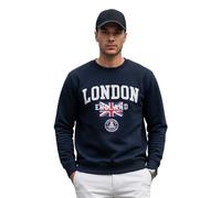 TT ThreadTrade Unisex Pullover Sweatshirt, Stylish Round Neck, Full Sleeves, Winter Warm Hoodie, Comfortable & Stylish Travel & Daily Wear (UK, Alpha, M, Regular, Regular, Navy Blue)