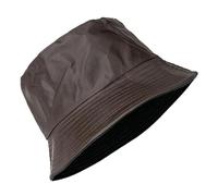 TT ThreadTrade Waterproof Bucket Rain Hat for Men and Women, Reversible and Foldable, Lightweight and Breathable, Wide Brim Bucket Hat, Inner Lining, Wide Brim Hat, (UK, Alpha, One Size, Brown)