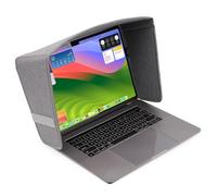 TT TYTX Laptop Sun Shade for Outdoor Work, Lightweight Computer Privacy Hood & Glare Shield, Foldable Shield Cover, Compatible with Most 13-14" Laptops (Gray, M)