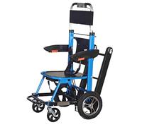TT-YEC 2-in-1 Manual/Electric Stair Climbing Wheelchair, Heavy-Duty Aluminum Alloy Frame, Crawler Stair Lift, 29V13A Large Lithium Battery, Transfer Wheelchair, Portable Folding Design,B