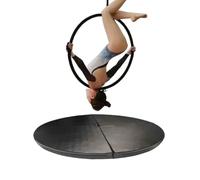 TT-YEC 47.24-78.74 Inch Pole Dancing Anti-Fall Mat, 10CM Thickened EPE Foam Material, Home Dance Sports Protective Mat, PU Surface Dance Floor,A L150CM/59.05in