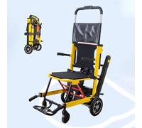 TT-YEC Aluminum Alloy Electric Stair Climbing Wheelchair, Portable Folding Stair Lift Chair, 24V/13Ah Lithium Battery Hand-Pushed Stair Climbing Machine, Load Capacity 156Kg