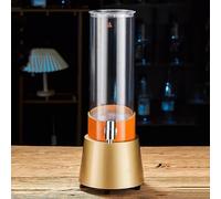 TT-YEC Desktop Beer Tower And Cold Drink Dispenser, 3L Transparent Large Capacity Juicer with Stainless Steel Tap And LED Light, Party Beverage Machine, Home Bar Accessory,G